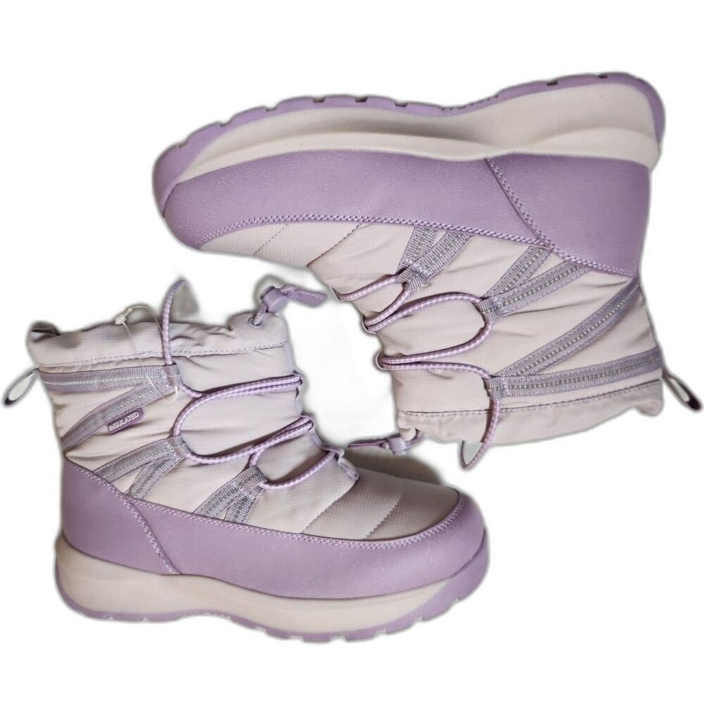 Lands' End Youth Girls Insulated Winter Boots Lavender Size 6
